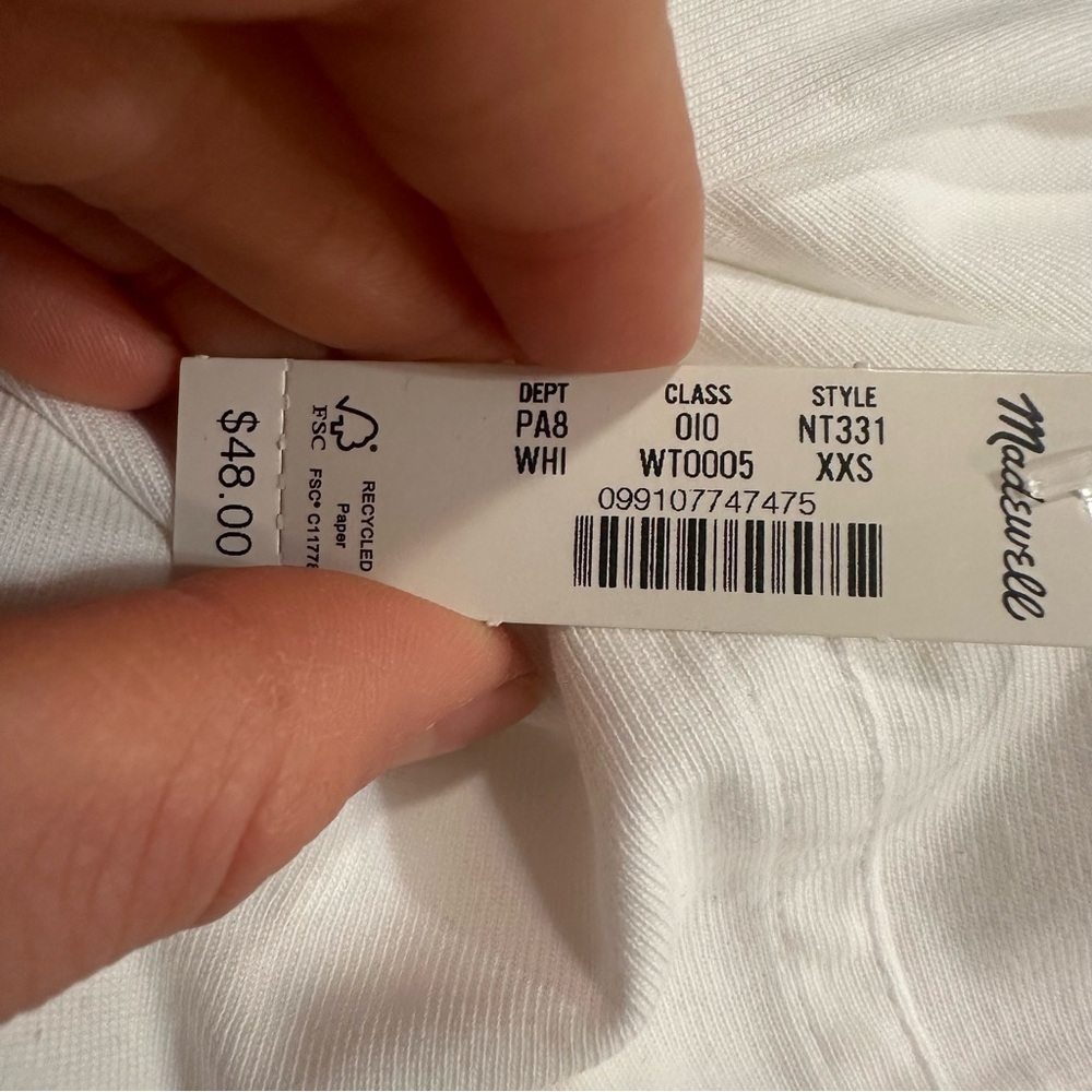 Madewell white Puff-Sleeve Tee - Picture 4 of 4